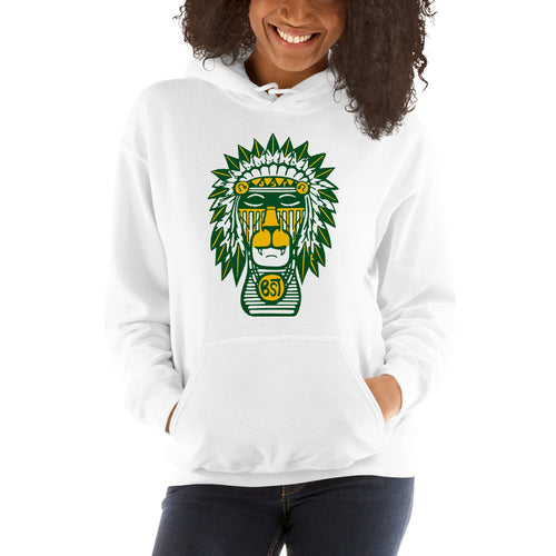 Unisex Hoodie A’s green yellow #chiefjstbst #chiefjustbeast